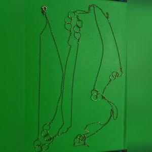 60 inch dainty 14k GF necklace